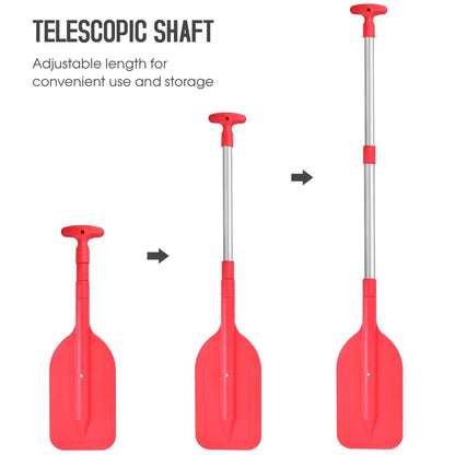 Collapsible Telescopic Mini Boat Paddle, Portable Adjustable Kayak Paddle Black V1308-DSZKI-321-1