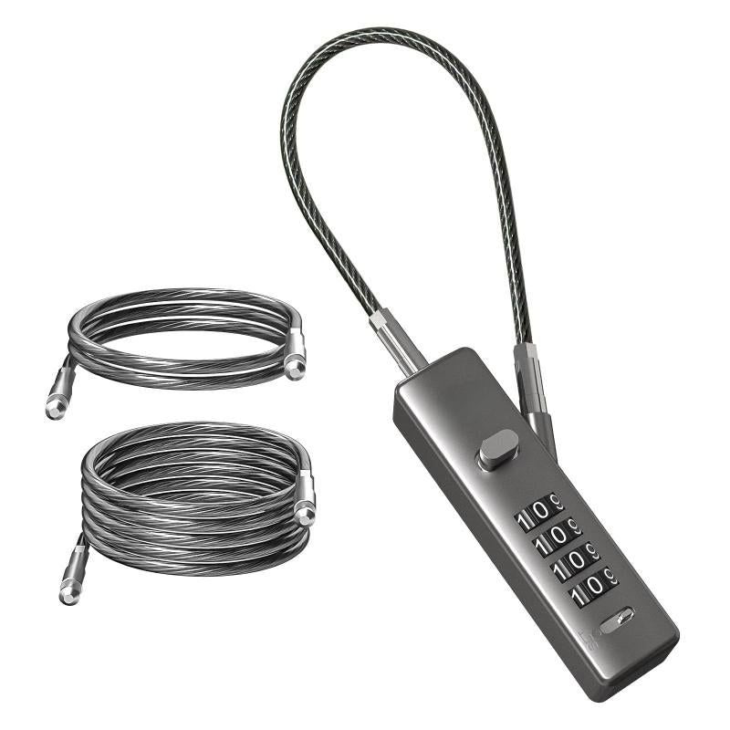 Steel wire rope combination lock basket anti-theft lock bicycle lock Wire rope password lock V1308-DSZKI-324