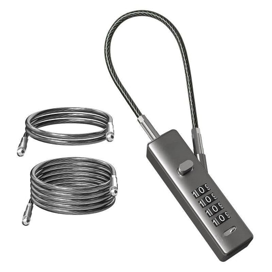Steel wire rope combination lock basket anti-theft lock bicycle lock Wire rope password lock V1308-DSZKI-324