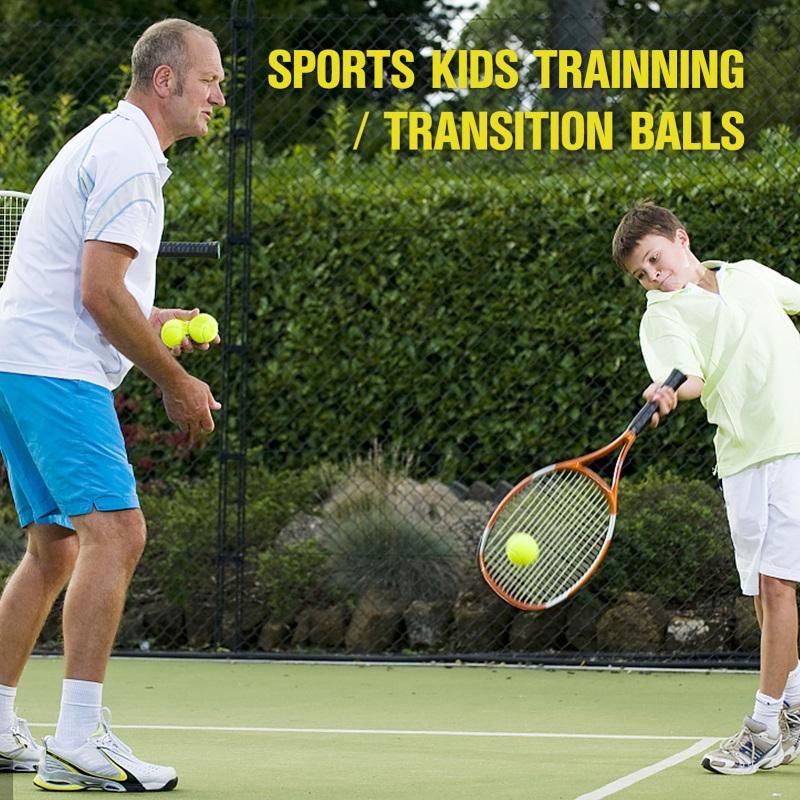 12 Pack Soft Training Tennis Balls, Low Pressure Pract Balls for Daily Training - Black V1308-DSZKI-325-2