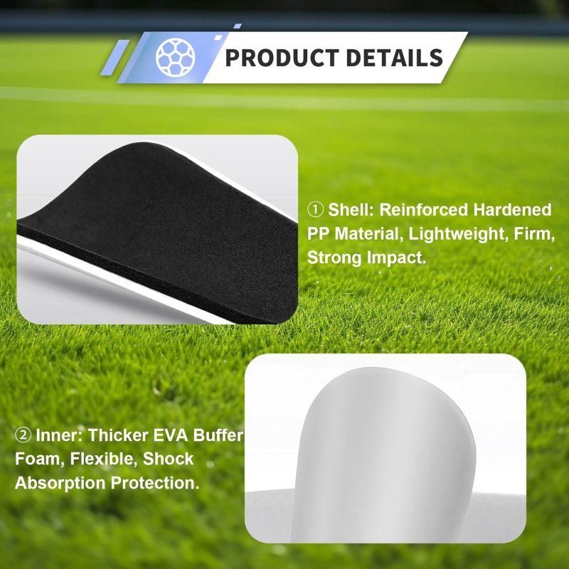 2-pack of mini soccer shin guards. Soccer protective gear - 10x6cm V1308-DSZKI-327