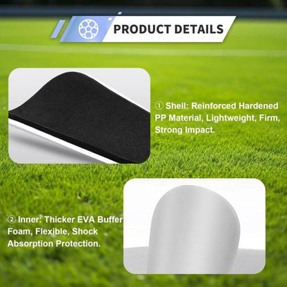 2-pack of mini soccer shin guards. Soccer protective gear - 10x6cm V1308-DSZKI-327