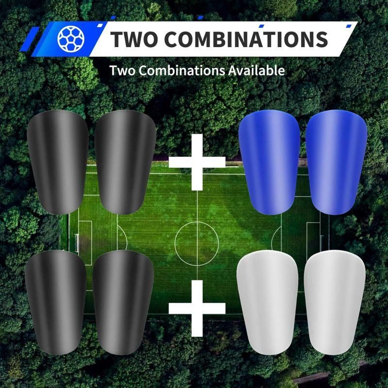 2-pack of mini soccer shin guards. Soccer protective gear - 10x6cm V1308-DSZKI-327