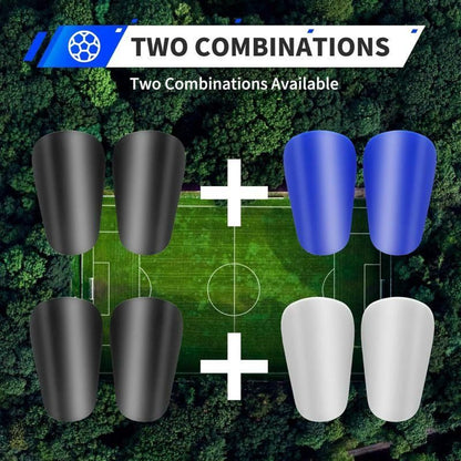 2-pack of mini soccer shin guards. Soccer protective gear - 10x6cm V1308-DSZKI-327