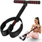 55LBS Foot Pedal Tension Rope, Home Leg Exercise Resistance Belt with Handle - Black V1308-DSZKI-328