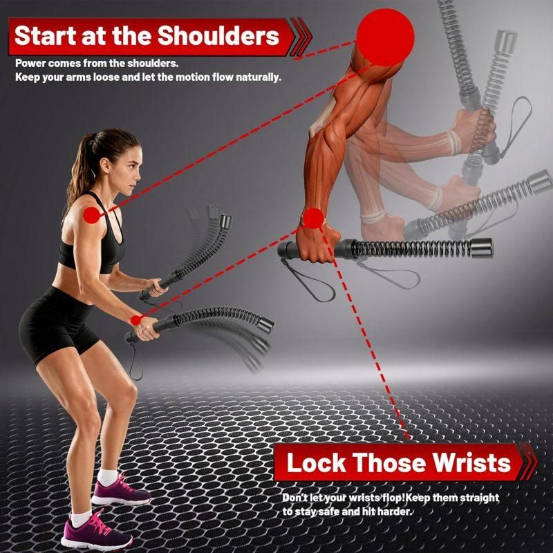 Battle Rope 2pc Cordless Portable Training Rope Fitness HIIT Muscle Exercise Black V1308-DSZKI-330