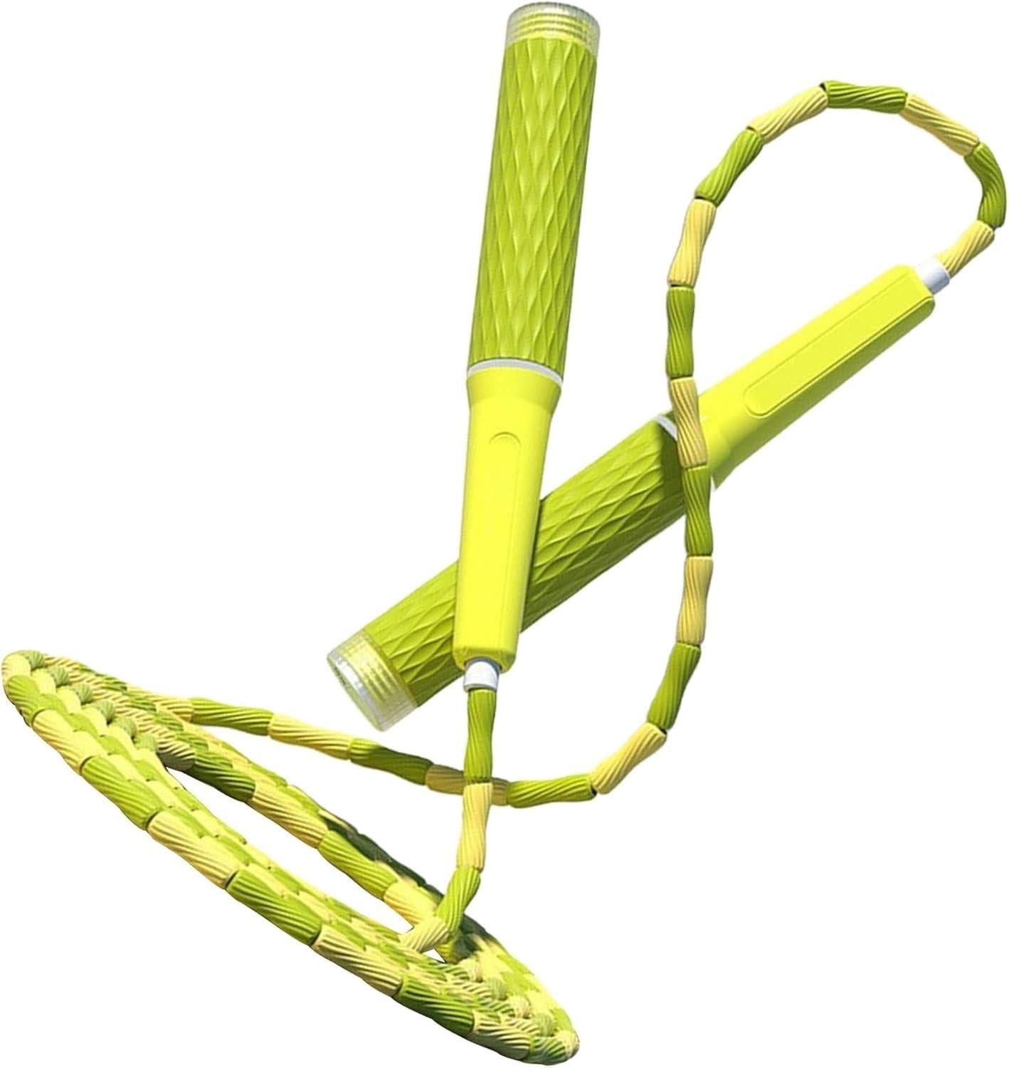 Jump Rope Beaded Adjustable Anti Tangle Fitness Skipping Rope Green V1308-DSZKI-333