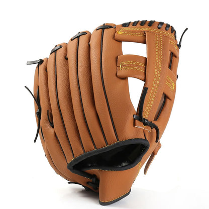 Left Hand Baseball Softball Glove, Training Beginner Mitt for Youth and Adult Players - S V1308-DSZKI-335-1