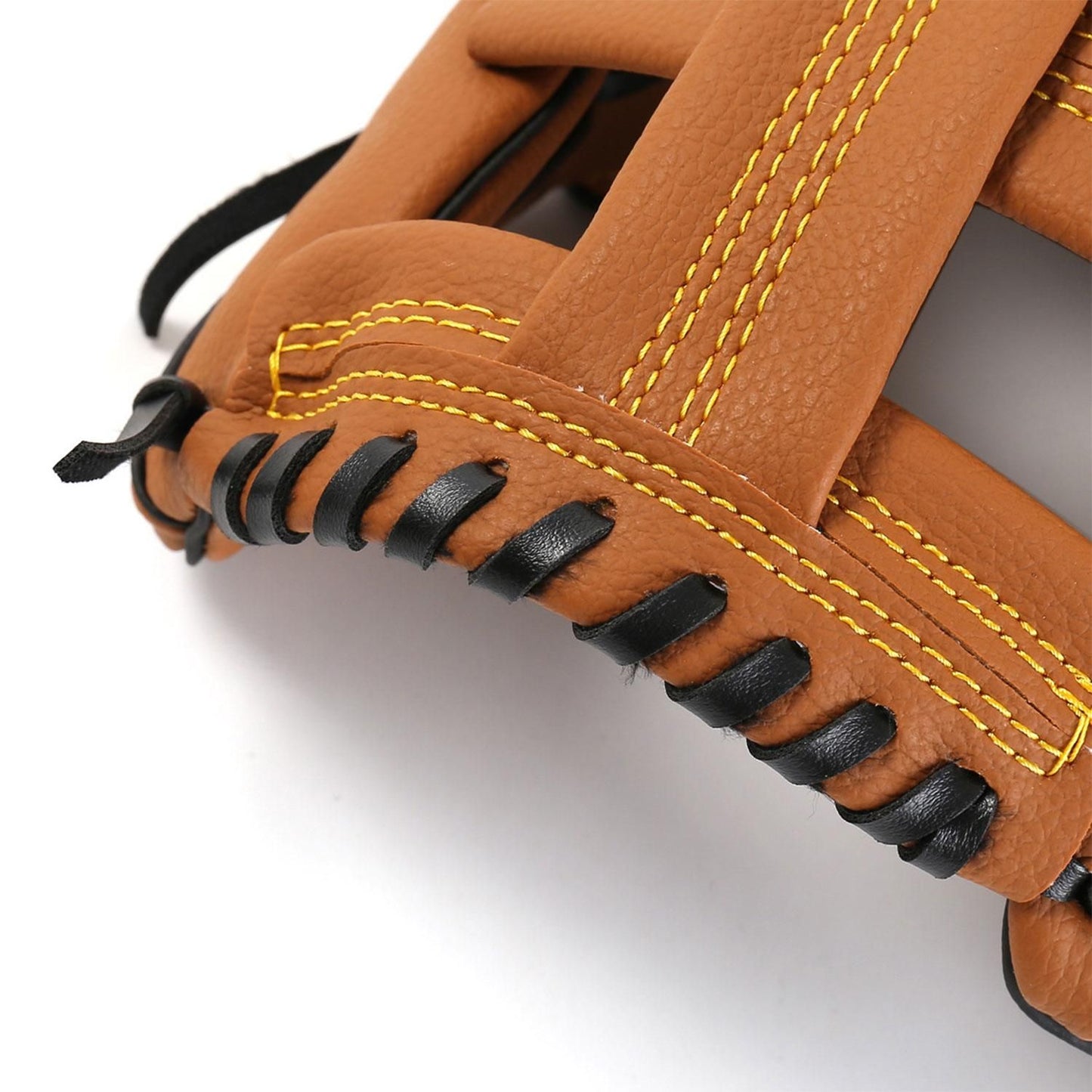 Left Hand Baseball Softball Glove, Training Beginner Mitt for Youth and Adult Players - S V1308-DSZKI-335-1