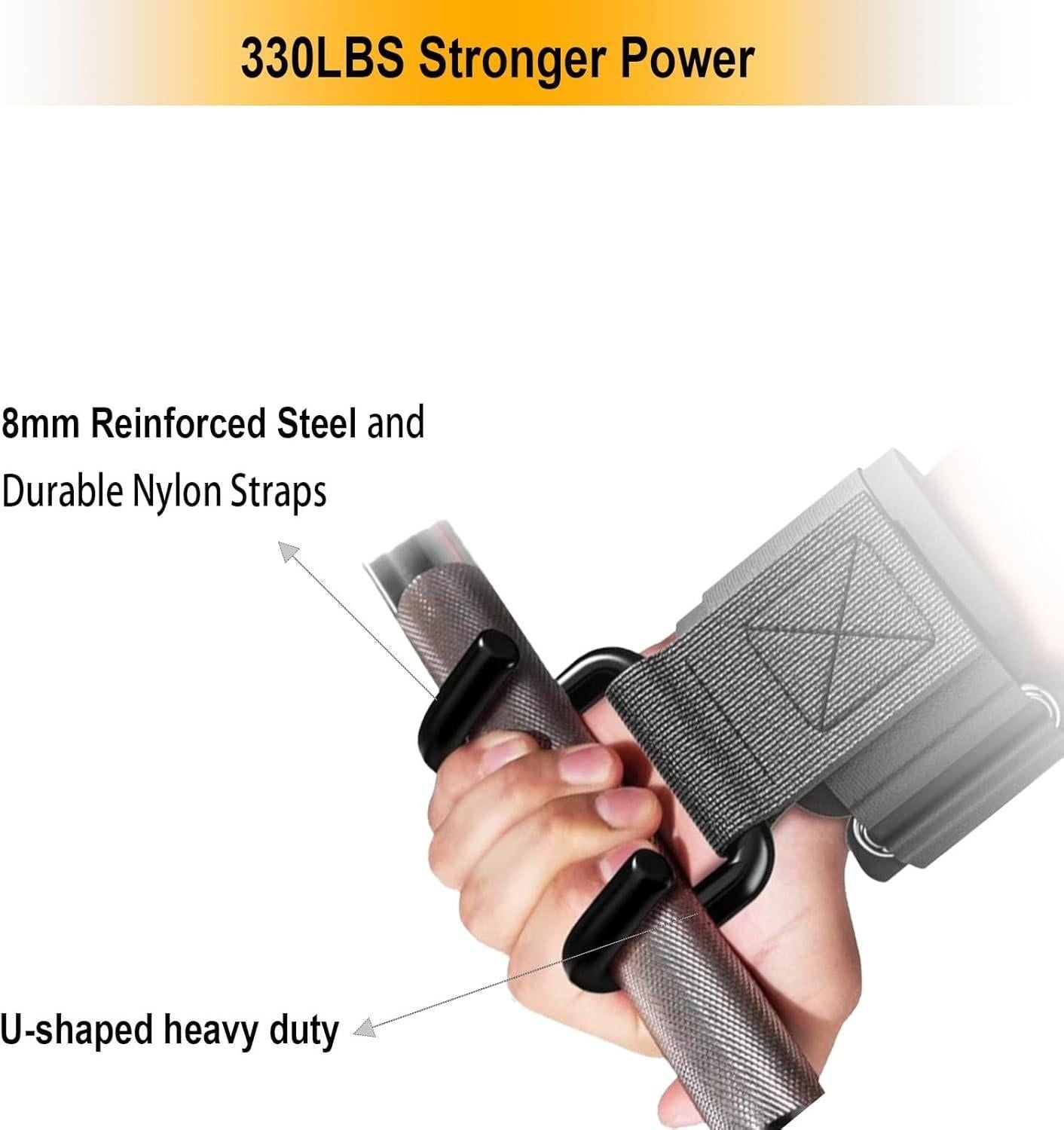Lifting Hooks Gym Wrist Straps Deadlift Pull Up Support Power Hooks V1308-DSZKI-337