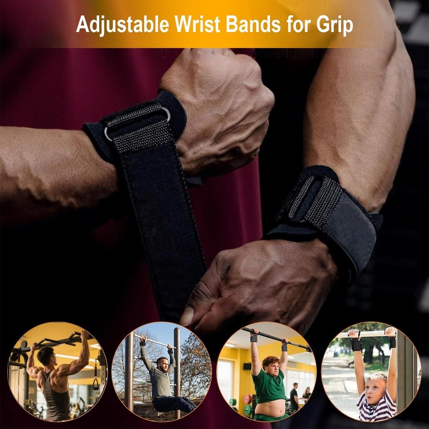 Lifting Hooks Gym Wrist Straps Deadlift Pull Up Support Power Hooks V1308-DSZKI-337