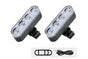 2Pcs Bike Tail Light 4 Modes Bike Rear Light Waterproof Bicycle Taillight-White V1308-DSZKI-341-1
