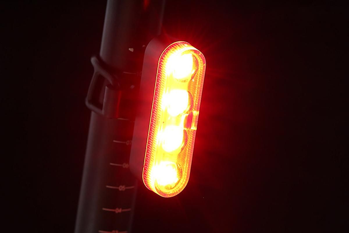 2Pcs Bike Tail Light 4 Modes Bike Rear Light Waterproof Bicycle Taillight-White V1308-DSZKI-341-1