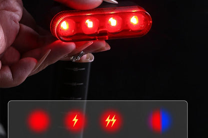 2Pcs Bike Tail Light 4 Modes Bike Rear Light Waterproof Bicycle Taillight-Red V1308-DSZKI-341-2