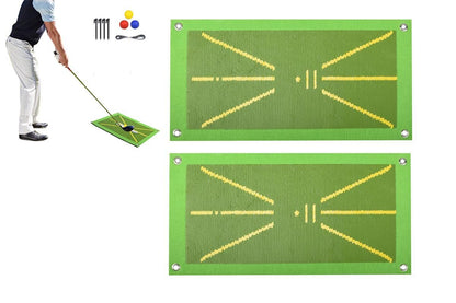 2Pcs Golf Training Mat For Swing Detection Golf Training Aid For Indoor Outdoor V1308-DSZKI-342