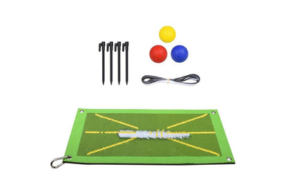 2Pcs Golf Training Mat For Swing Detection Golf Training Aid For Indoor Outdoor V1308-DSZKI-342