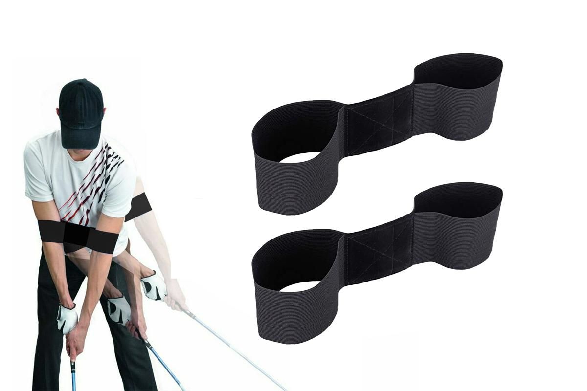 2Pcs Golf Train Arm Band Swing Correcting Tool Posture Motion Correction Training Aid V1308-DSZKI-343