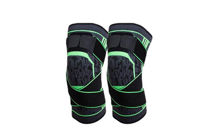 2Pcs Men Women Knee Compression Sleeve For Knee Pain Relief Supportive Knee Sleeve-Green M V1308-DSZKI-345-2
