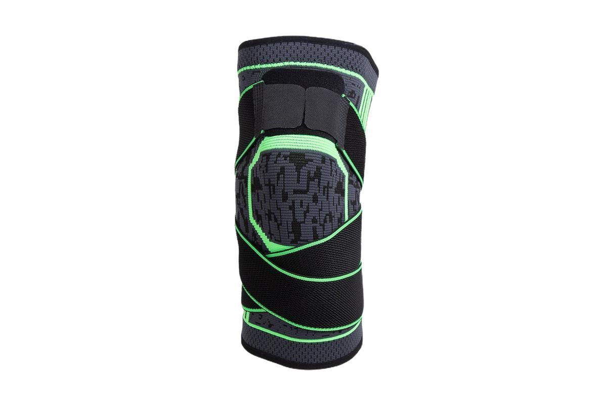 2Pcs Men Women Knee Compression Sleeve For Knee Pain Relief Supportive Knee Sleeve-Green M V1308-DSZKI-345-2