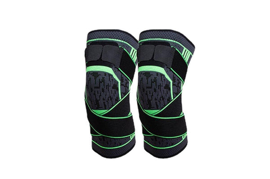 2Pcs Men Women Knee Compression Sleeve For Knee Pain Relief Supportive Knee Sleeve-Green L V1308-DSZKI-345-3