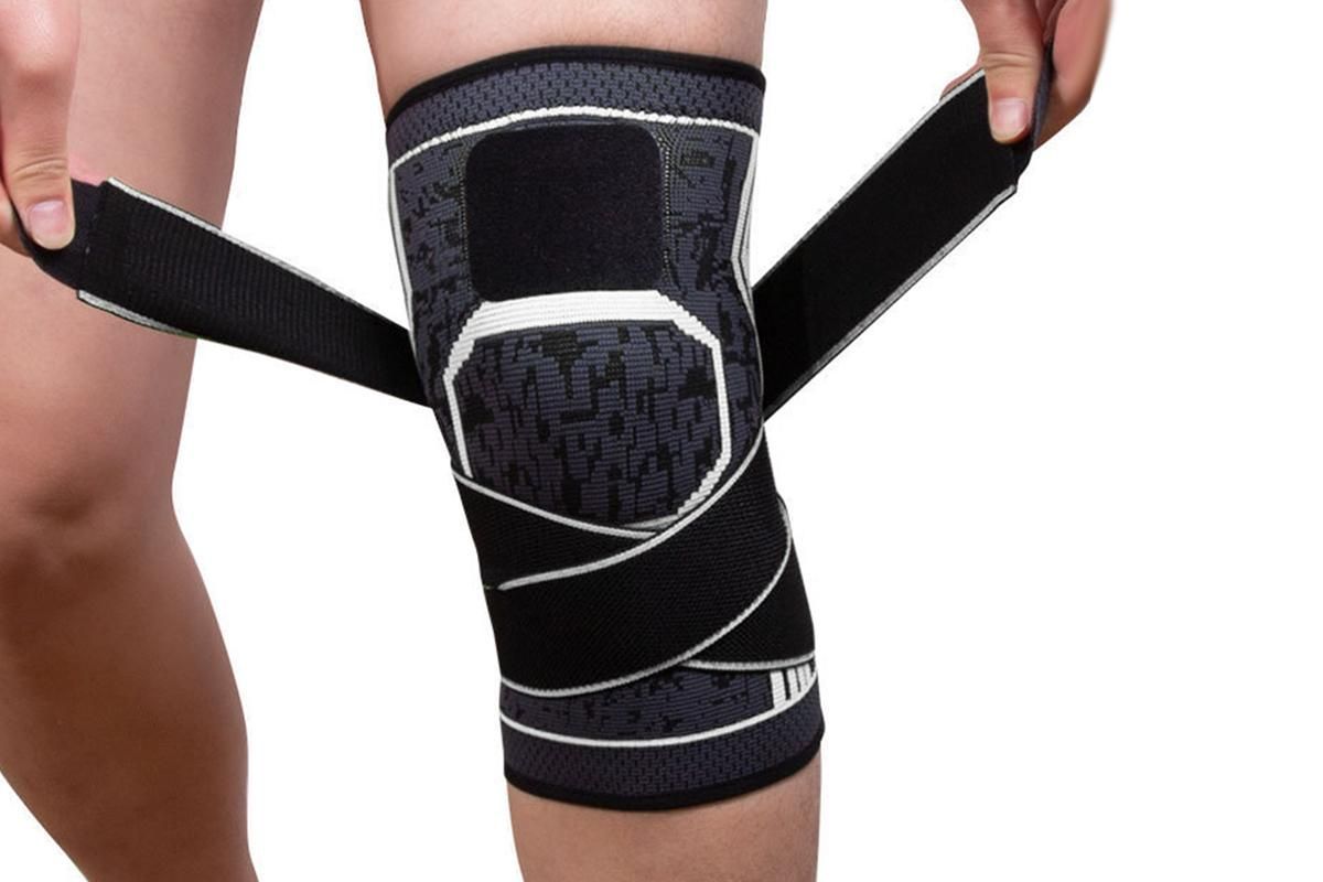 2Pcs Men Women Knee Compression Sleeve For Knee Pain Relief Supportive Knee Sleeve-Grey M V1308-DSZKI-346-2