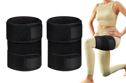 2Pcs Thigh Wrap Support Thigh Brace Adjustable Sleeve Support For Workouts V1308-DSZKI-347