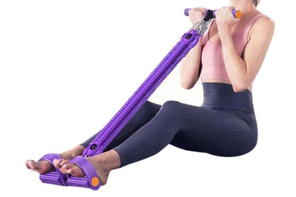 4 Tubes 4-in-1 Resistance Band Pedal Puller for Sit-Up Home Gym Yoga Pilates V1308-DSZKI-349