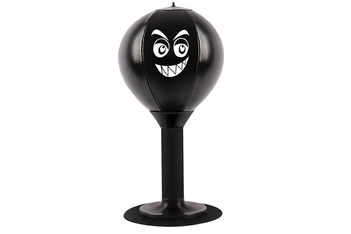Desk Punching Bag Desktop Toy with Strong Suction Cup Fun Punch Desktop Game-Black V1308-DSZKI-352-1