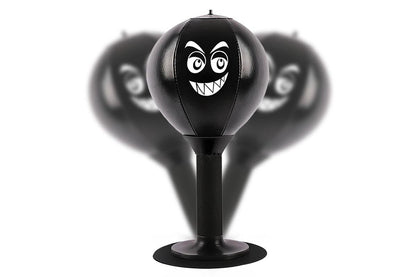 Desk Punching Bag Desktop Toy with Strong Suction Cup Fun Punch Desktop Game-Black V1308-DSZKI-352-1