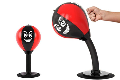 Desk Punching Bag Desktop Toy with Strong Suction Cup Fun Punch Desktop Game-Black V1308-DSZKI-352-1