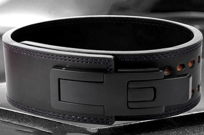 Professional Powerlifting Belt for Squat Deadlift-Black L V1308-DSZKI-357-3