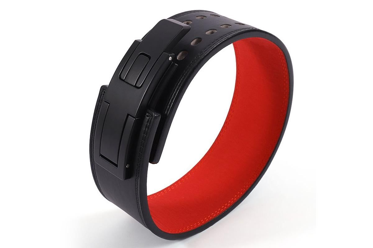 Professional Powerlifting Belt for Squat Deadlift-Red L V1308-DSZKI-358-3