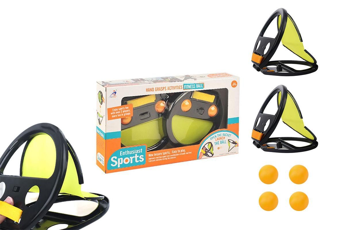 Toss And Catch Ball Set Interactive Throw And Catch Ball Hand Grip Racket With Balls V1308-DSZKI-359