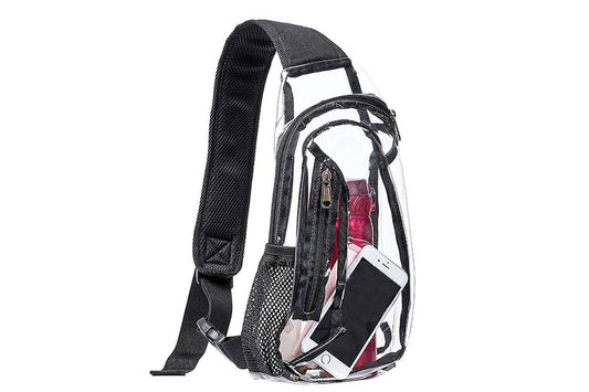 Clear Sling Bag PVC Crossbody Bag for Stadium Events Concerts and Hiking V1308-DSZKI-36