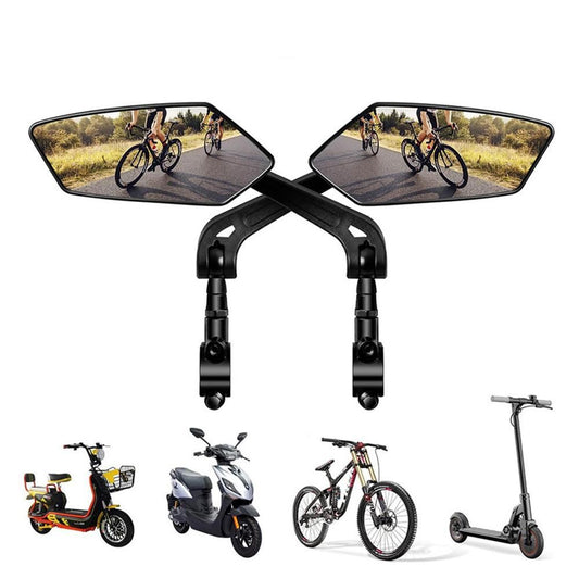 Handlebar Bike Mirror Ajustable and Rotatable Rearview Bicycle Mirror Security Cycling Rearview Mirror Easy V1308-DSZKI-362