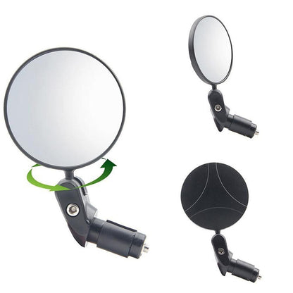Handlebar Bike Mirrors Adjustable Bicycle Rearview Mirror for Mountain Road Bikes - 1PC V1308-DSZKI-363