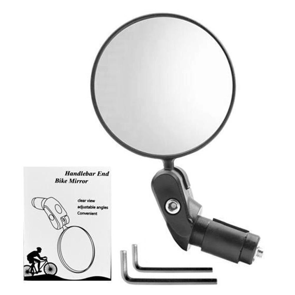Handlebar Bike Mirrors Adjustable Bicycle Rearview Mirror for Mountain Road Bikes - 1PC V1308-DSZKI-363
