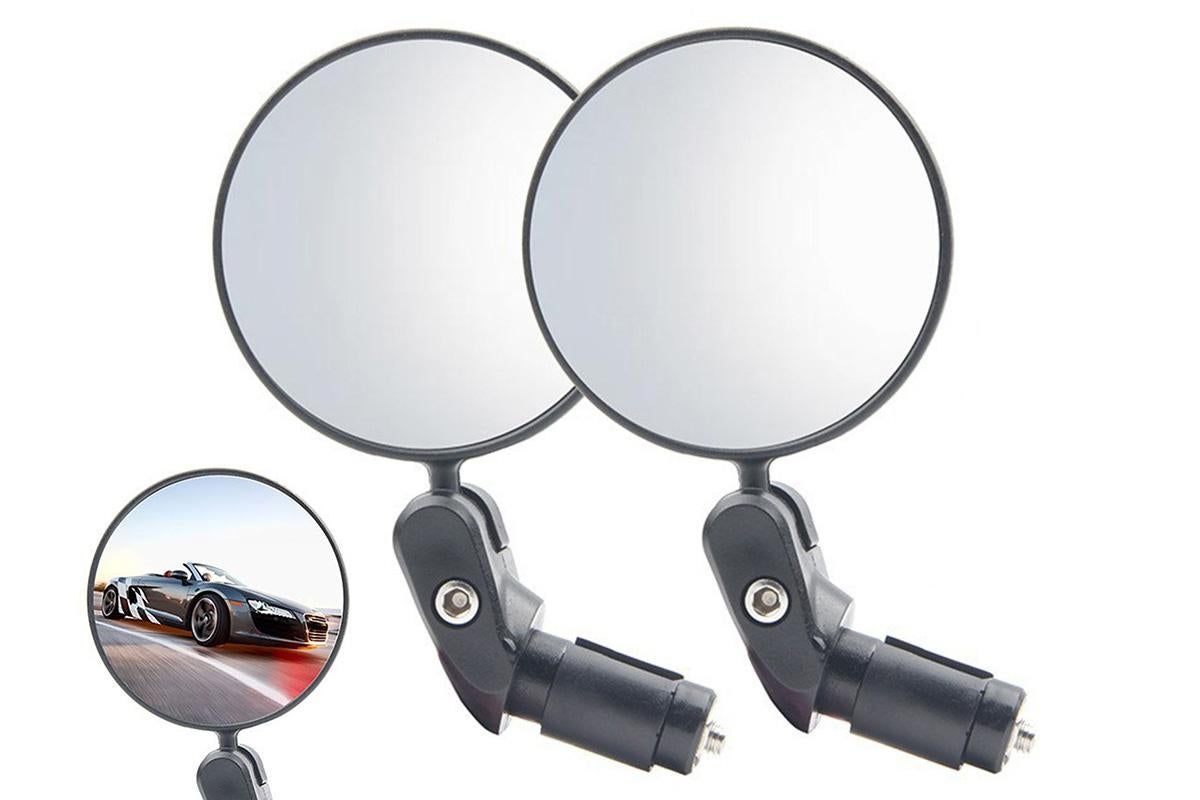 Handlebar Bike Mirrors Adjustable Bicycle Rearview Mirror for Mountain Road Bikes - 1PC V1308-DSZKI-363
