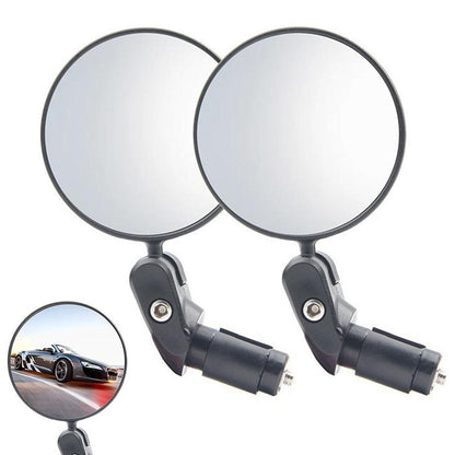 Handlebar Bike Mirrors Adjustable Bicycle Rearview Mirror for Mountain Road Bikes - 1PC V1308-DSZKI-363