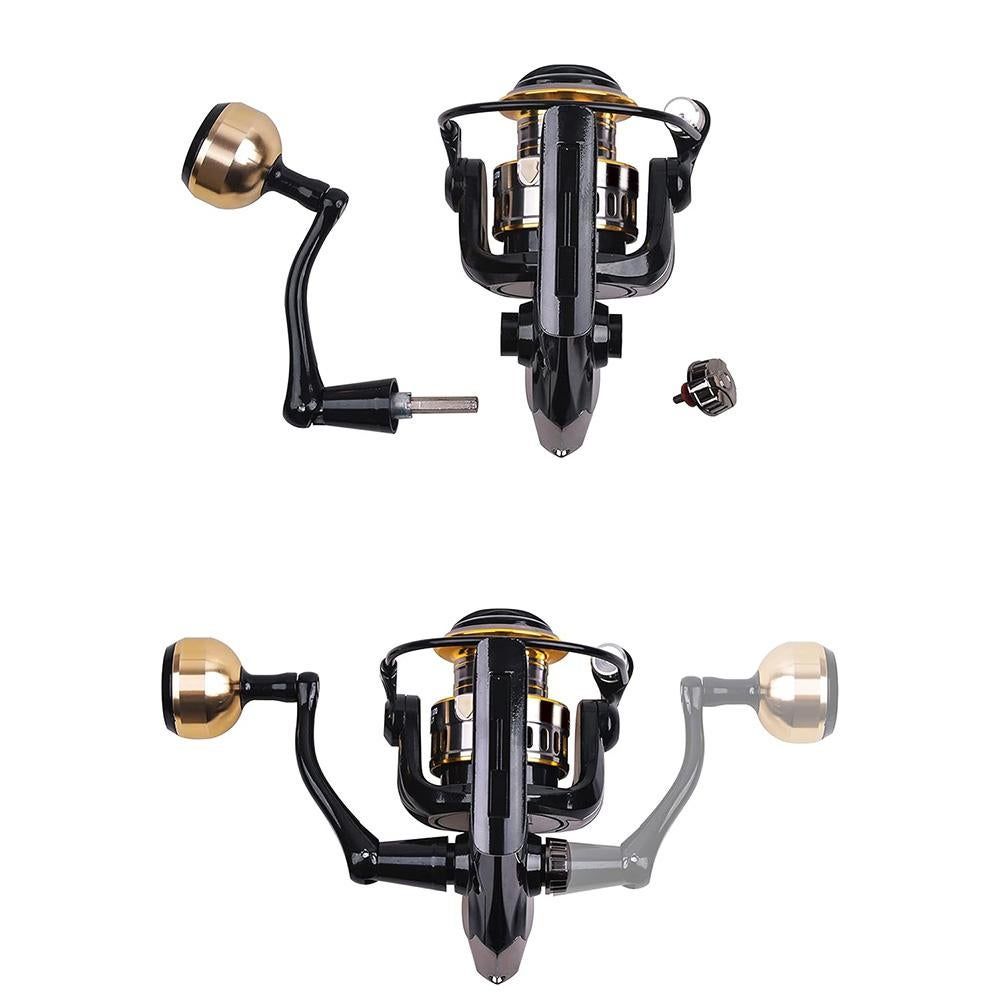 Spinning Fishing Reel HE Series 5000 6000 7000 Size 12 Ball Bearings 10kg Drag - HE5000 V1308-DSZKI-365-1