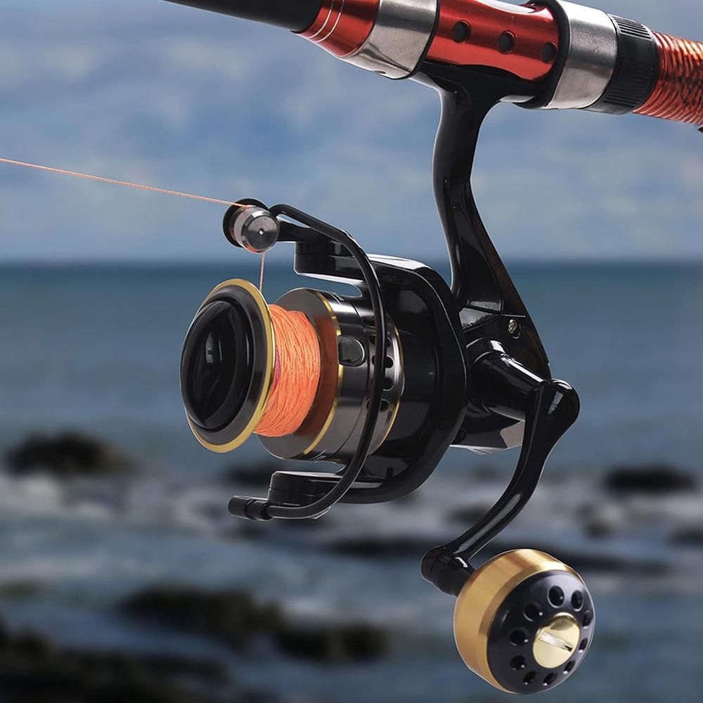 Spinning Fishing Reel HE Series 5000 6000 7000 Size 12 Ball Bearings 10kg Drag - HE5000 V1308-DSZKI-365-1