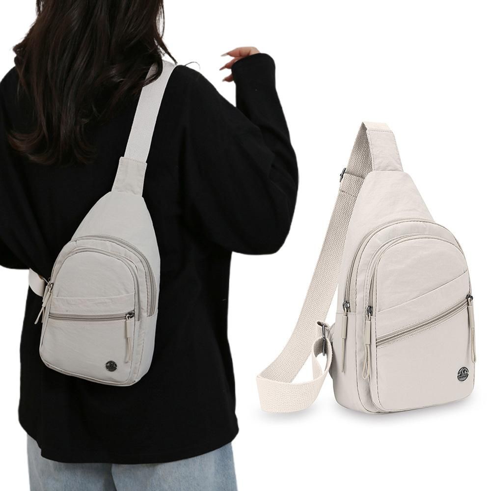 Sling Bag for Women Sling Backpack Chest Daypack Crossbody Bag - White V1308-DSZKI-368-1