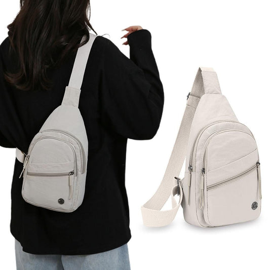 Sling Bag for Women Sling Backpack Chest Daypack Crossbody Bag - White V1308-DSZKI-368-1