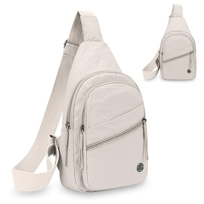 Sling Bag for Women Sling Backpack Chest Daypack Crossbody Bag - White V1308-DSZKI-368-1