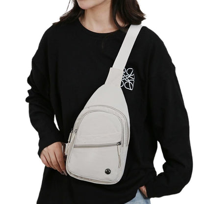 Sling Bag for Women Sling Backpack Chest Daypack Crossbody Bag - White V1308-DSZKI-368-1