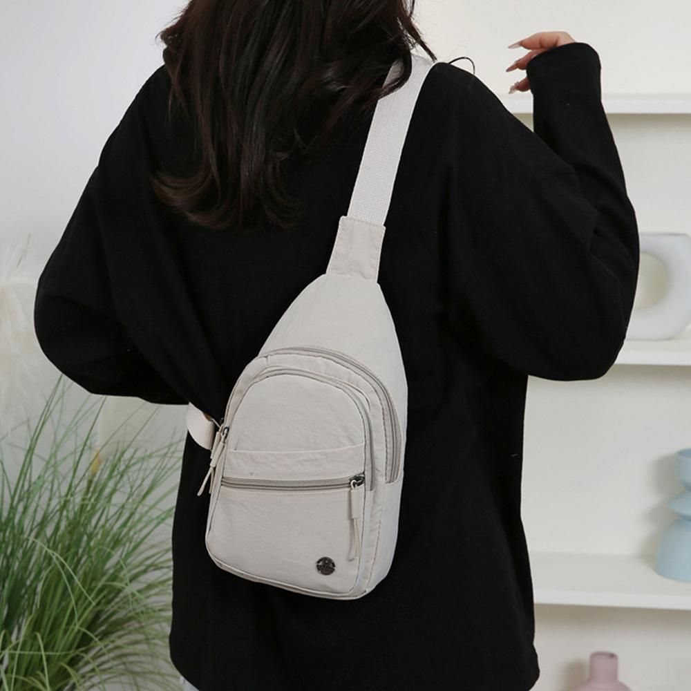 Sling Bag for Women Sling Backpack Chest Daypack Crossbody Bag - White V1308-DSZKI-368-1