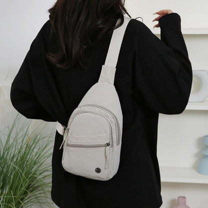 Sling Bag for Women Sling Backpack Chest Daypack Crossbody Bag - White V1308-DSZKI-368-1