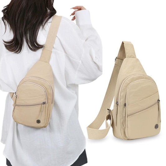 Sling Bag for Women Sling Backpack Chest Daypack Crossbody Bag - Khaki V1308-DSZKI-368-3