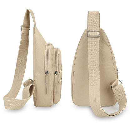 Sling Bag for Women Sling Backpack Chest Daypack Crossbody Bag - Khaki V1308-DSZKI-368-3
