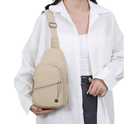 Sling Bag for Women Sling Backpack Chest Daypack Crossbody Bag - Khaki V1308-DSZKI-368-3